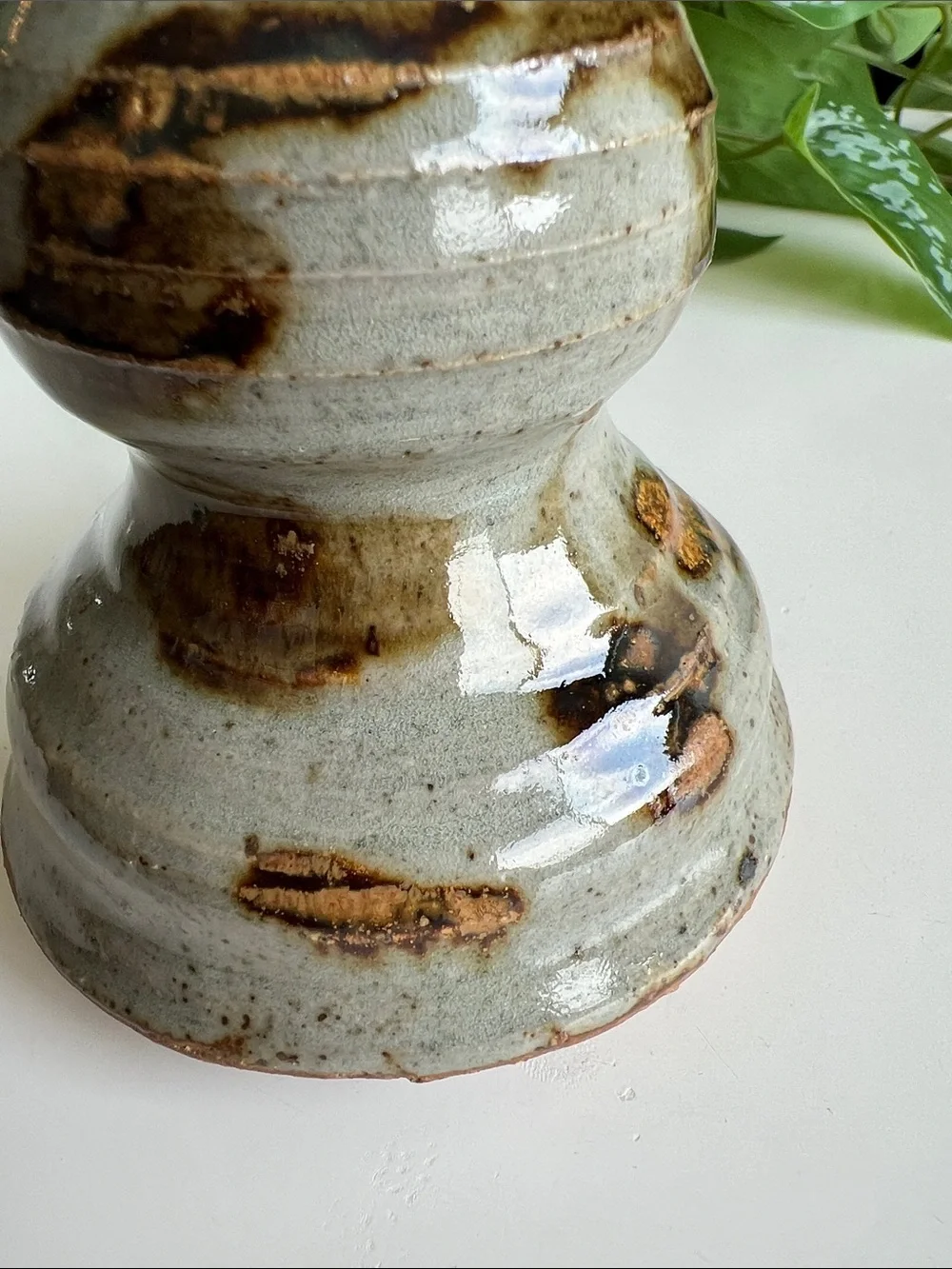 Vintage Handmade Pottery Vase Neutral Decor